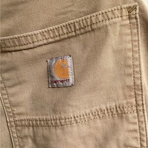 Carhartt Beige Canvas Workwear Size 36x34